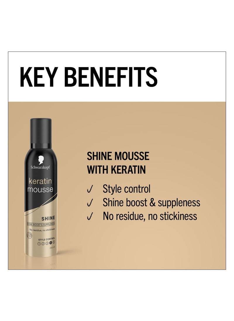 Schwarzkopf Keratin Styling Mousse 250ml