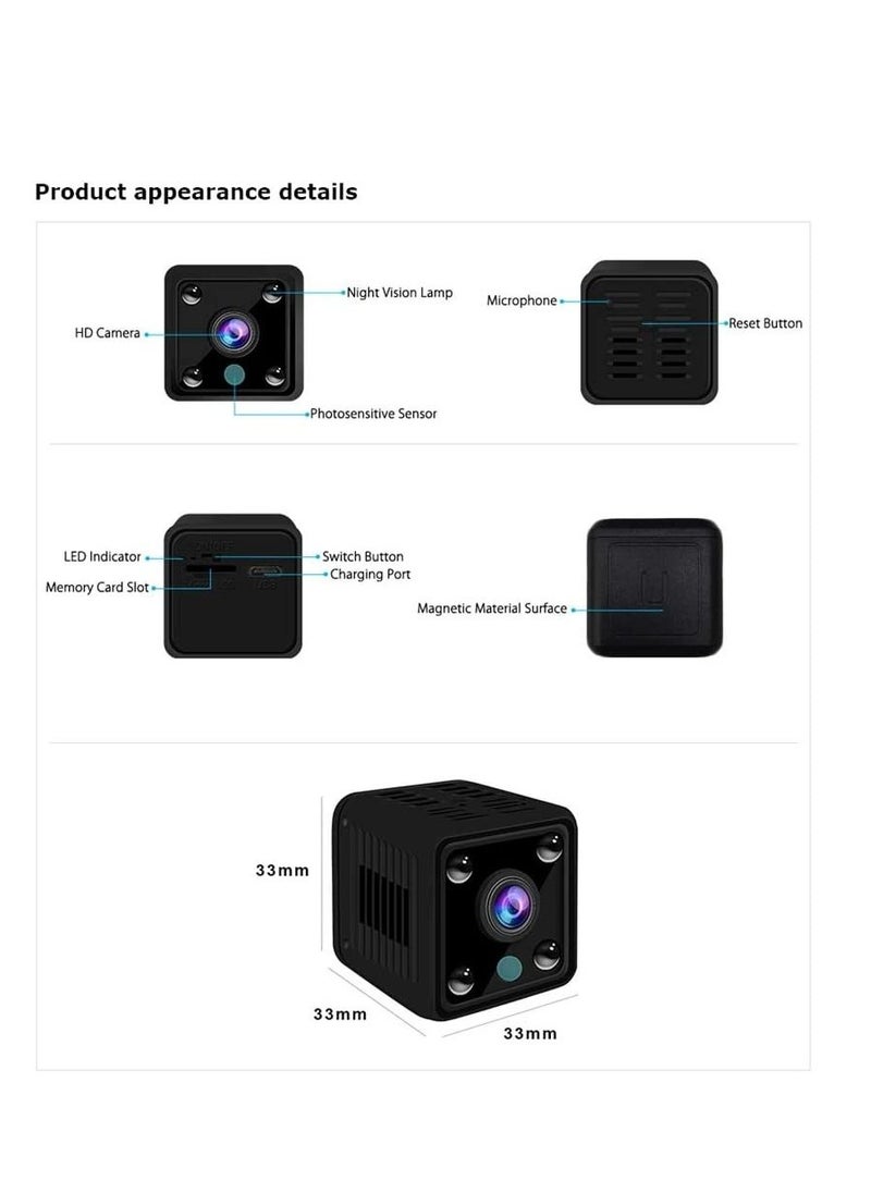 Small Mini Wifi Camera IP Wireless 1080P HD P2P Video CCTV Nanny Body Cam Home Security World Vision Monitor