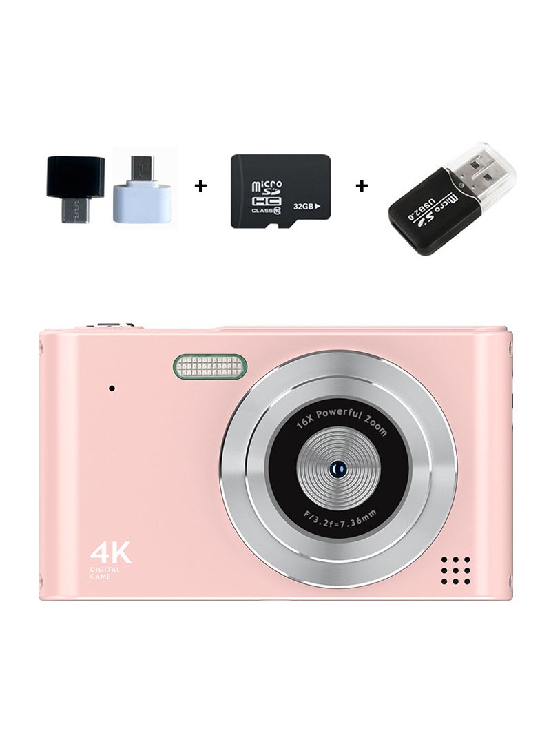 2024 Mini Instant Camera HD Shooting Student Gift H15 Pink 32G Memory Card Android Phone Adapter USB Card Reader