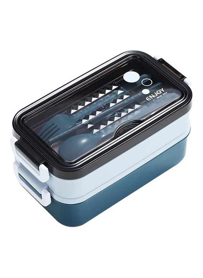 Leakproof Lunch Box Polypropylene Blue 22x12x11cm