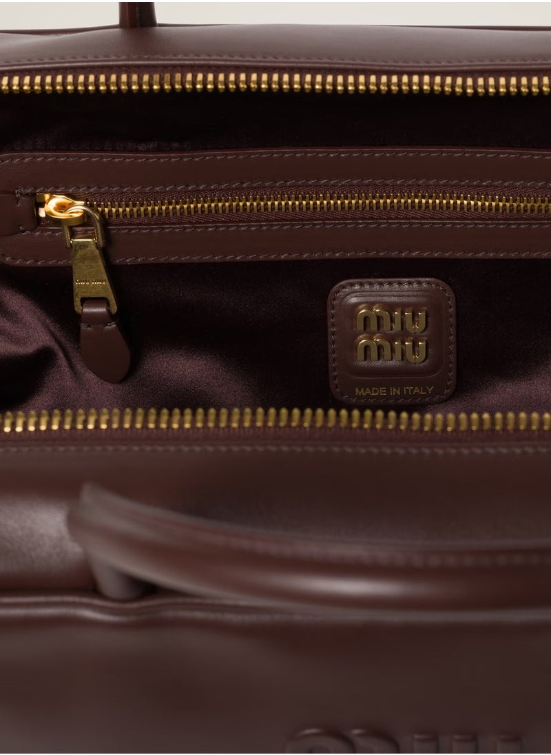 miu Leather Beau Bag Shoulder Crossbody