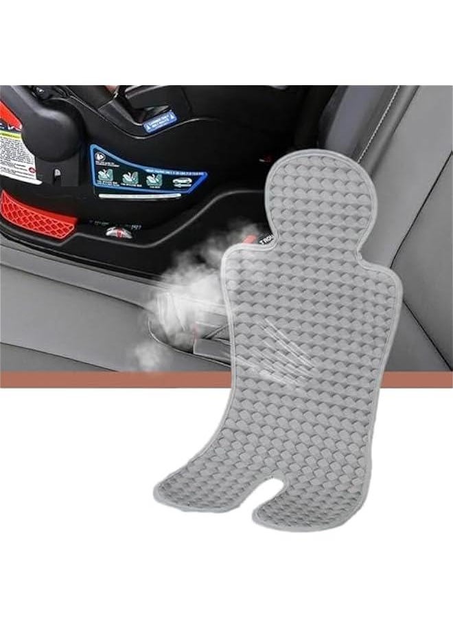 Baby Car Seat Cooling Pad | Baby Chair Ice Cushion | Portable Cooling Mat Stroller | Car Seat for Hot Days - Beat The Heat with Our Child-Friendly Cooling Solution, Refer to description, Gray