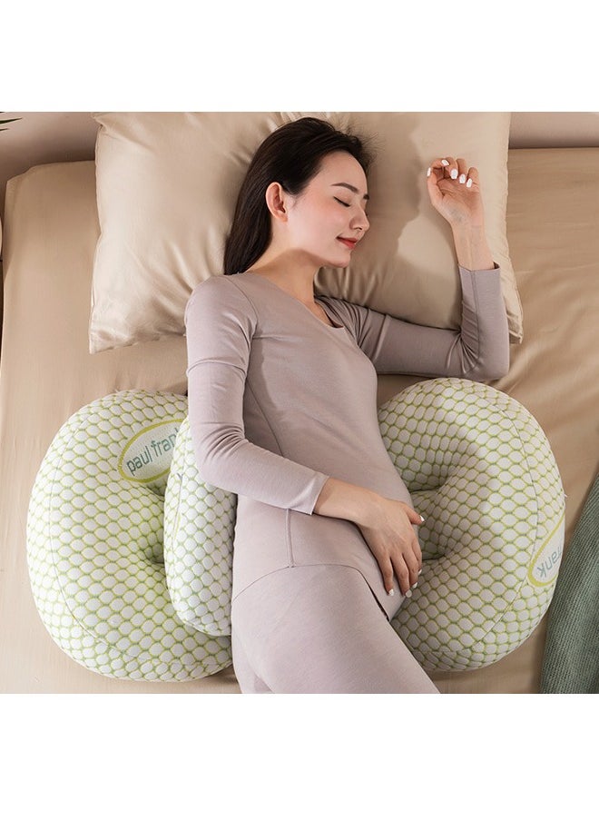 U-Shaped Pregnancy Pillow for Waist Support, Side Sleeping Pillow for Belly Protection Comfort