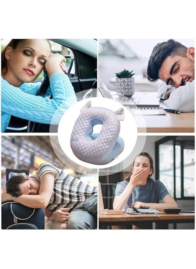 Office Nap Pillow | Desk Pillow Napping | Nap and Neck Support | Breathable Face Down Pillow, Supporting Sleep Pillow, Library Nap Pillow, Work Desk Nap, Home Nap Pillow, School Desk Nap Pillow