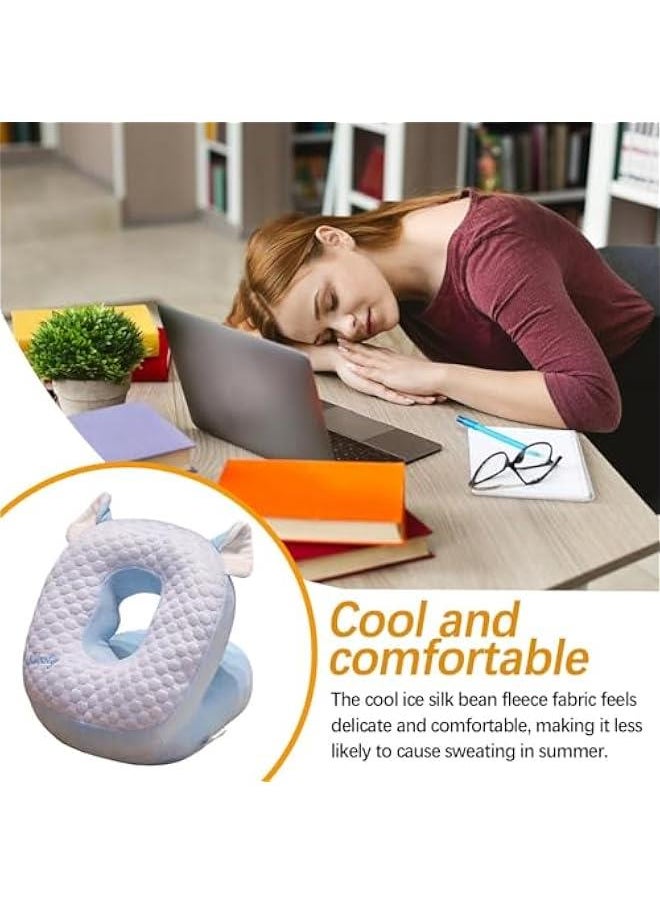 Office Nap Pillow | Desk Pillow Napping | Nap and Neck Support | Breathable Face Down Pillow, Supporting Sleep Pillow, Library Nap Pillow, Work Desk Nap, Home Nap Pillow, School Desk Nap Pillow