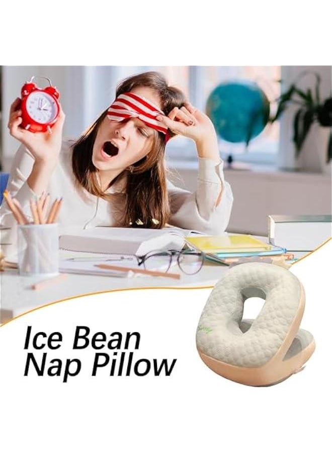 Office Nap Pillow | Desk Pillow Napping | Nap and Neck Support | Breathable Face Down Pillow, Supporting Sleep Pillow, Library Nap Pillow, Work Desk Nap, Home Nap Pillow, School Desk Nap Pillow