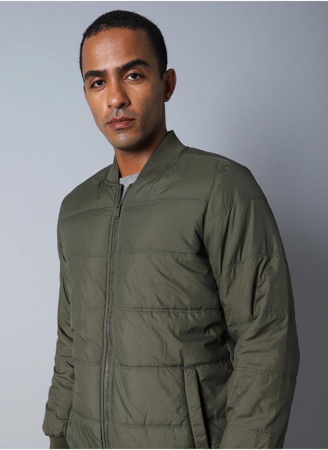 Men Olive Jackets