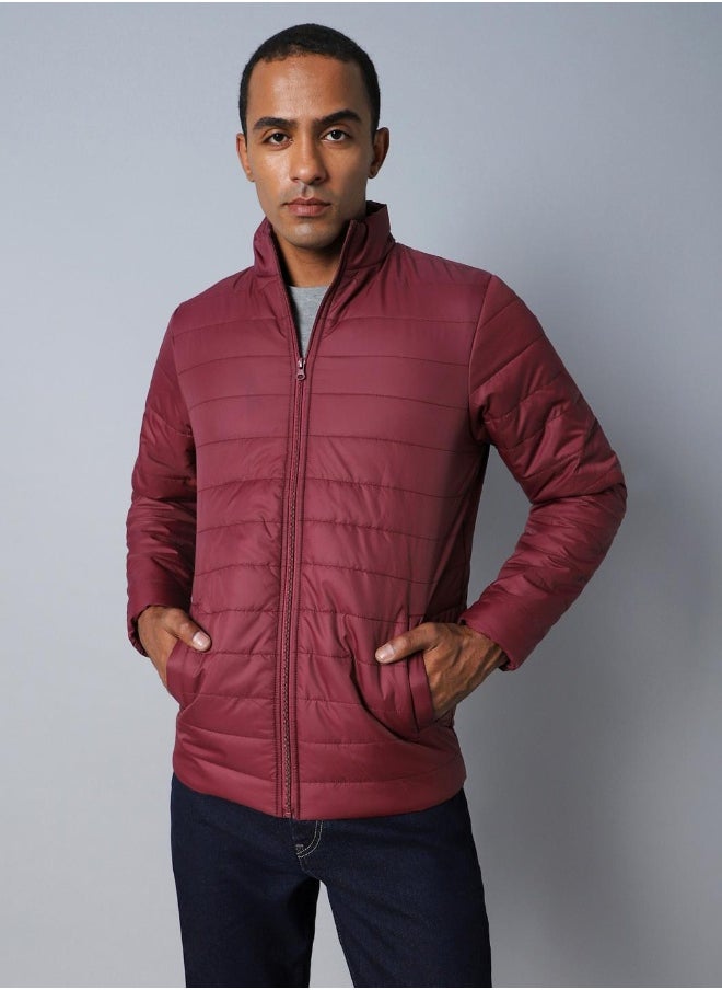 Men Maroon Jackets