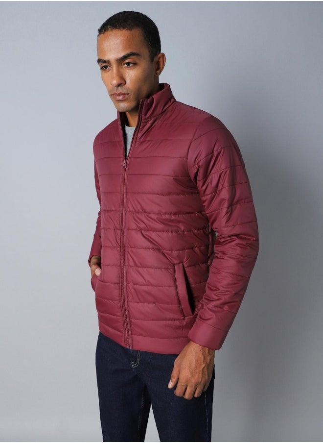 Men Maroon Jackets