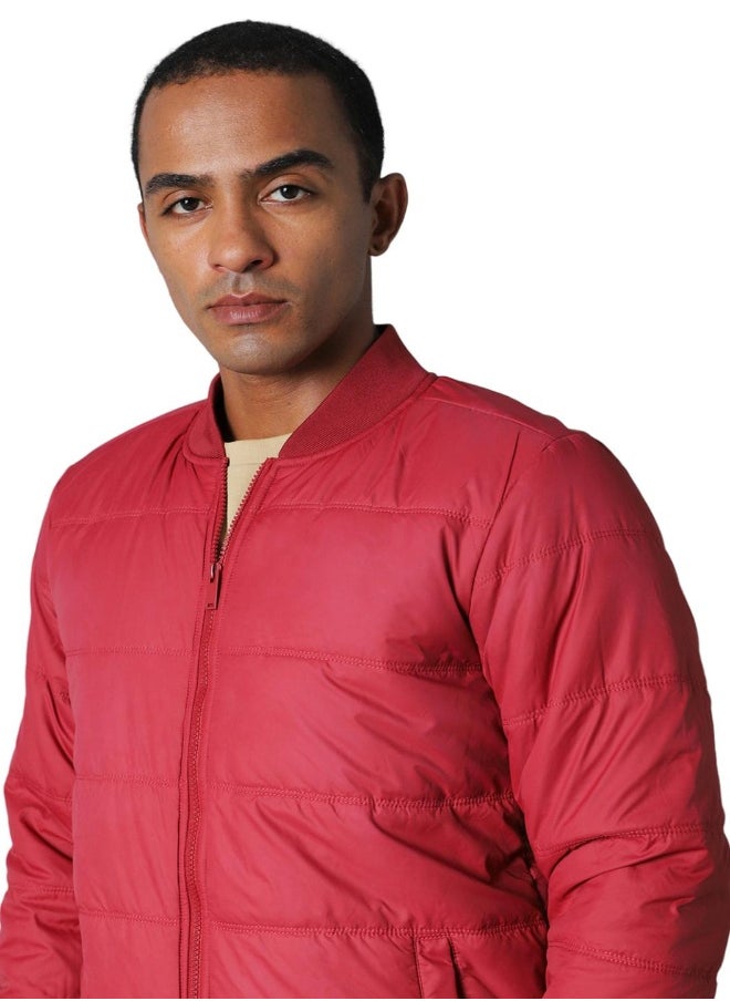 Men Maroon Jackets