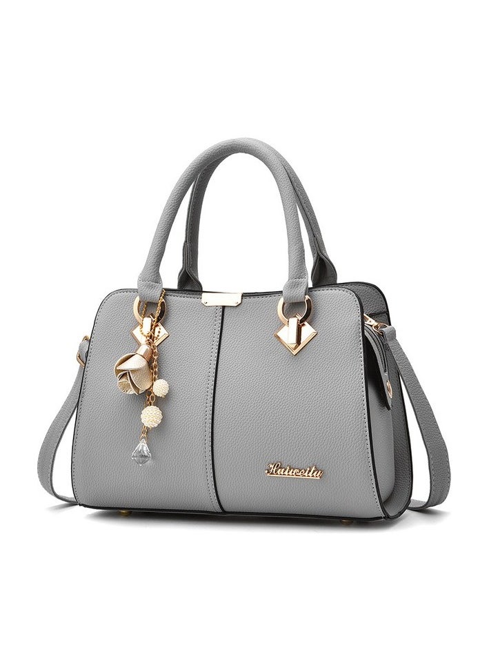 Women's Bag 2023 New High-End atmosphere Fashion Women's Bag Trendy Shoulder Hanger bag (abroad Colour:Light gray