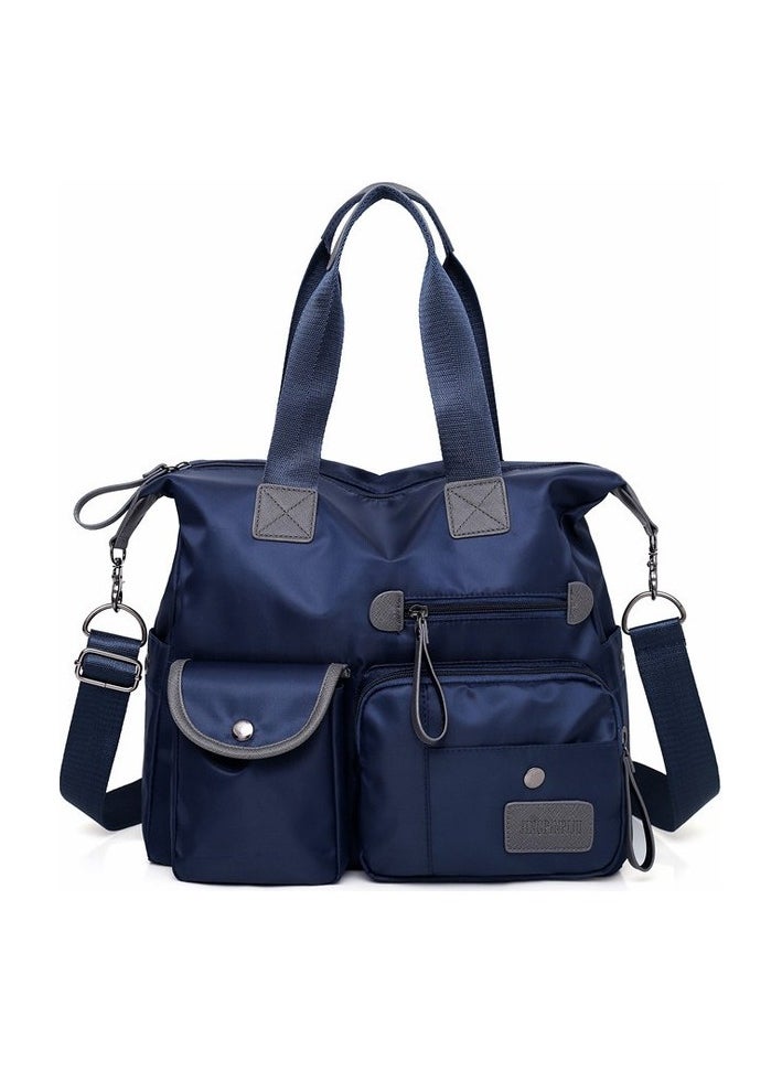 Woman Waterproof Shoulder Bag with Large Capacity - Blue Colour:409-Blue Type:Backpack