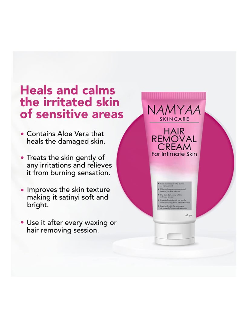 Namyaa Hair Removal Cream for Intimate Skin Pack of 2