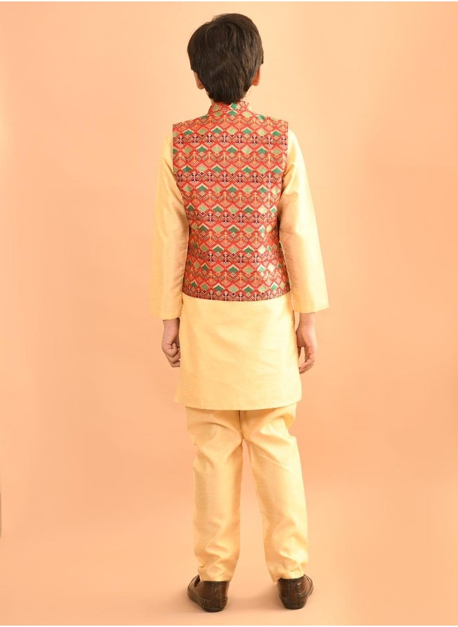 Kurta Pajama Set with Nehru Jacket