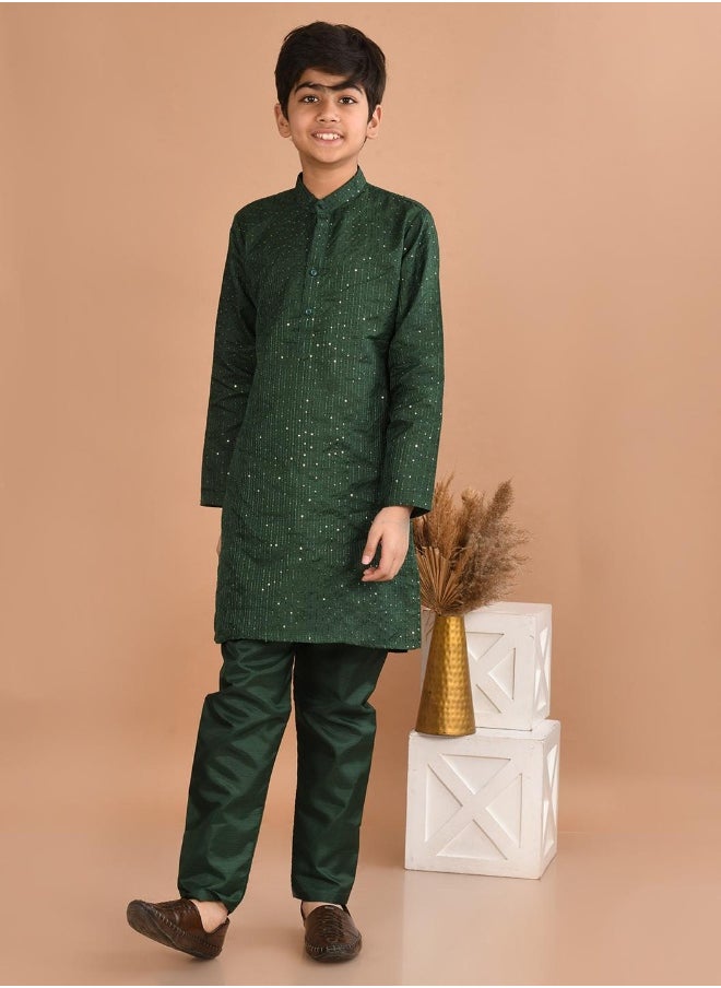 Sequin Kurta Pajama Set