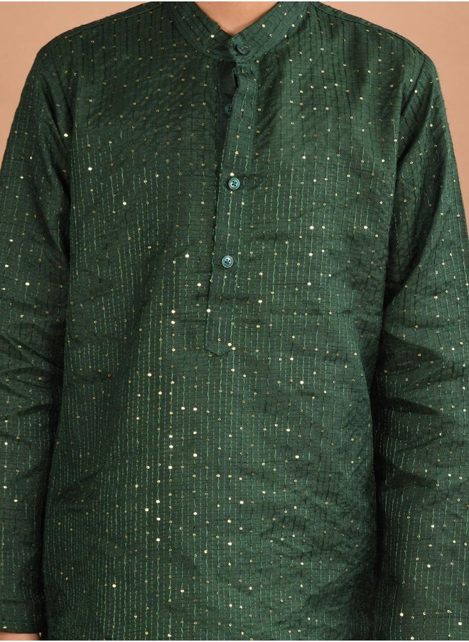 Sequin Kurta Pajama Set