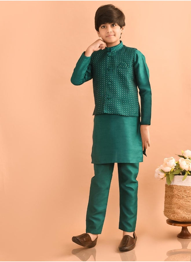 Kurta Pajama Set with Nehru Jacket