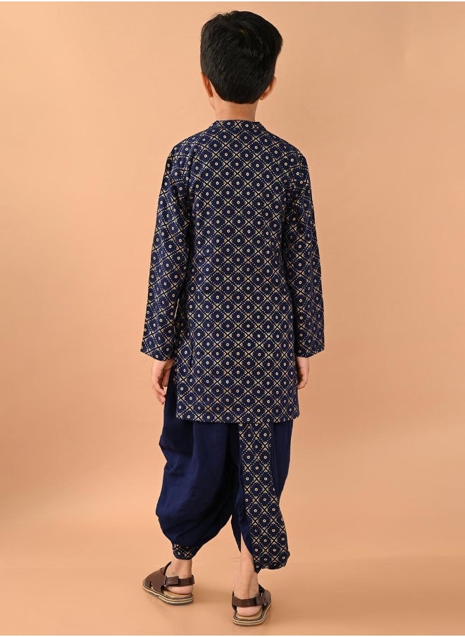 Printed Dhoti Kurta Set