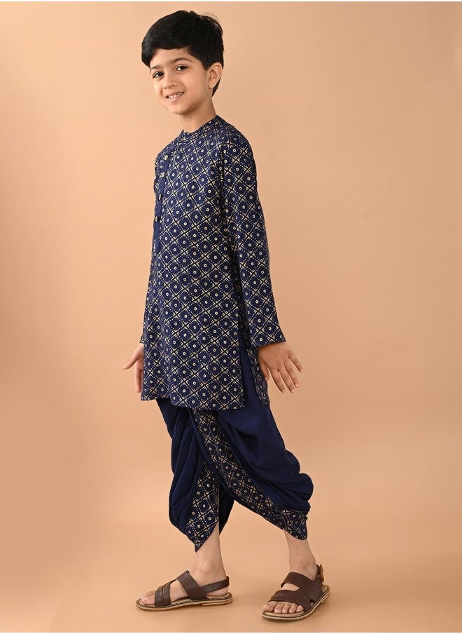 Printed Dhoti Kurta Set