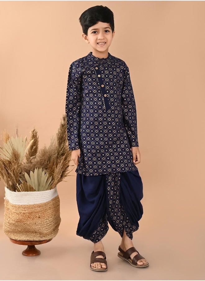 Printed Dhoti Kurta Set