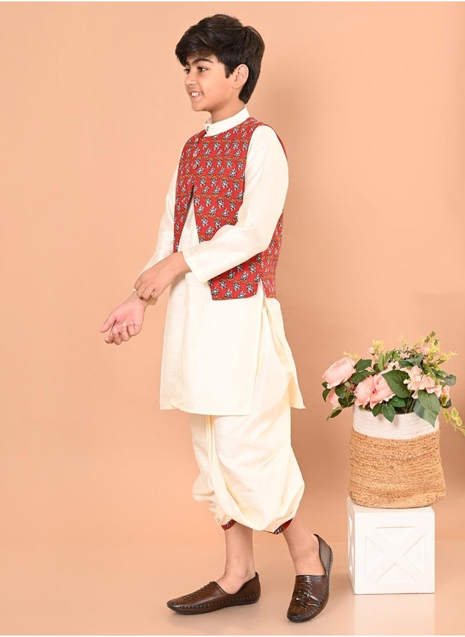 Kurta Pajama Set with Nehru Jacket