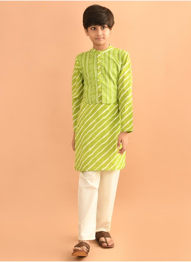 Kurta Pajama with Attached Nehru Jacket