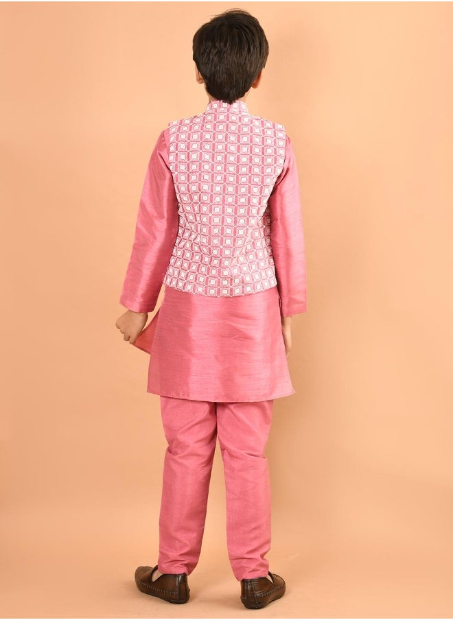 Kurta Pajama Set with Nehru Jacket