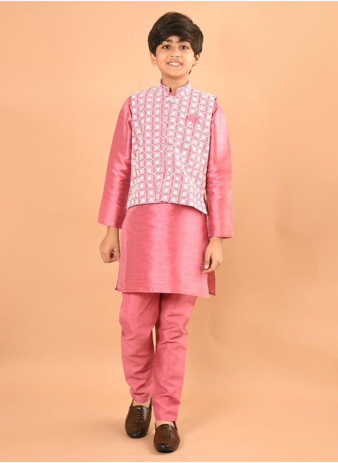 Kurta Pajama Set with Nehru Jacket