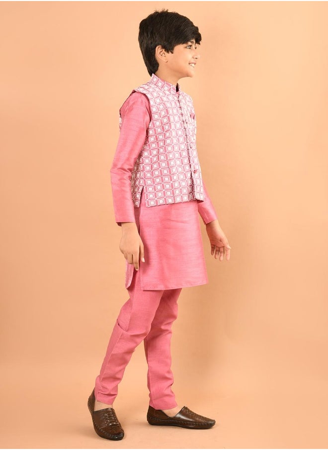 Kurta Pajama Set with Nehru Jacket