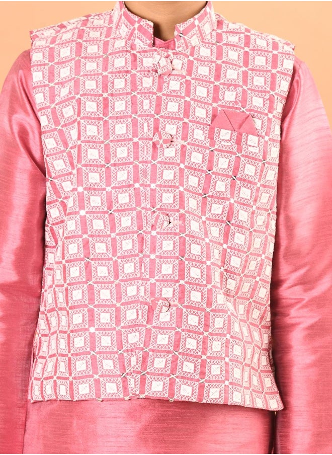 Kurta Pajama Set with Nehru Jacket