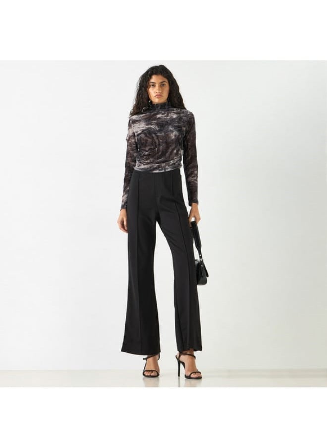 2Xtremz Flared Leggings with Pintuck Detail and Elasticated Waistband