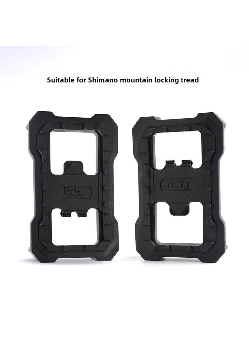 1 x 5 pcs Shimano Deore XT M8100 M8120 MTB Pedals Lock richy mountain lock tread turning flat step black suitable for shimano