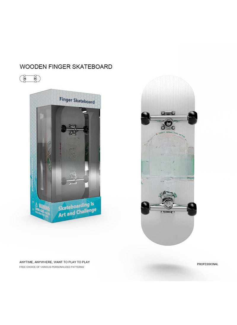 Professional Maple Fingerboard Mini Skate 8020-6 (with bearing wheel) 0.04kg