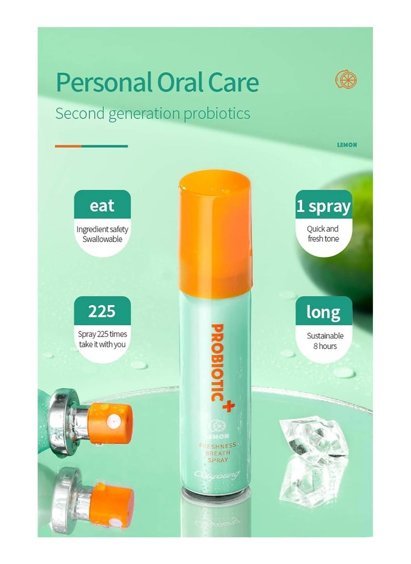 Breath Spray 1 Pack Bad Breath Mouth Spray Bad Breath Fresheners Portable Alcohol Free Mouth Spray Mint Oral Care Health Spray for Dry Mouth Natural Ingredients 0.5 Fl.Oz/Bottle