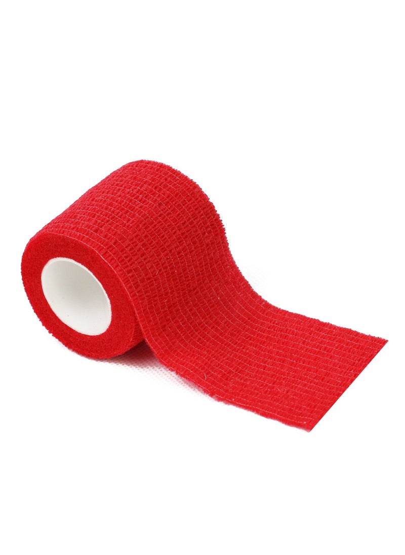 Elastic Sports Pet Wrap Cohesive Bandage rose red