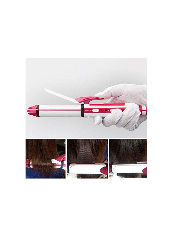 3 in 1 Electric Hair Curler and Straightener Personal Hair Styling Tools Tourmaline Ceramic Styler Curling Iron