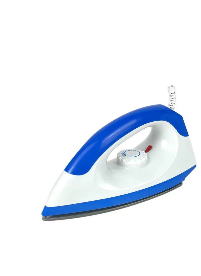 Adjustable Dry Iron No-Water Smooth Plate blue