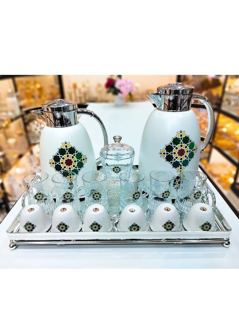 22 Piece Tea And Coffee Set Complete Home Office And Wedding Gift Collection