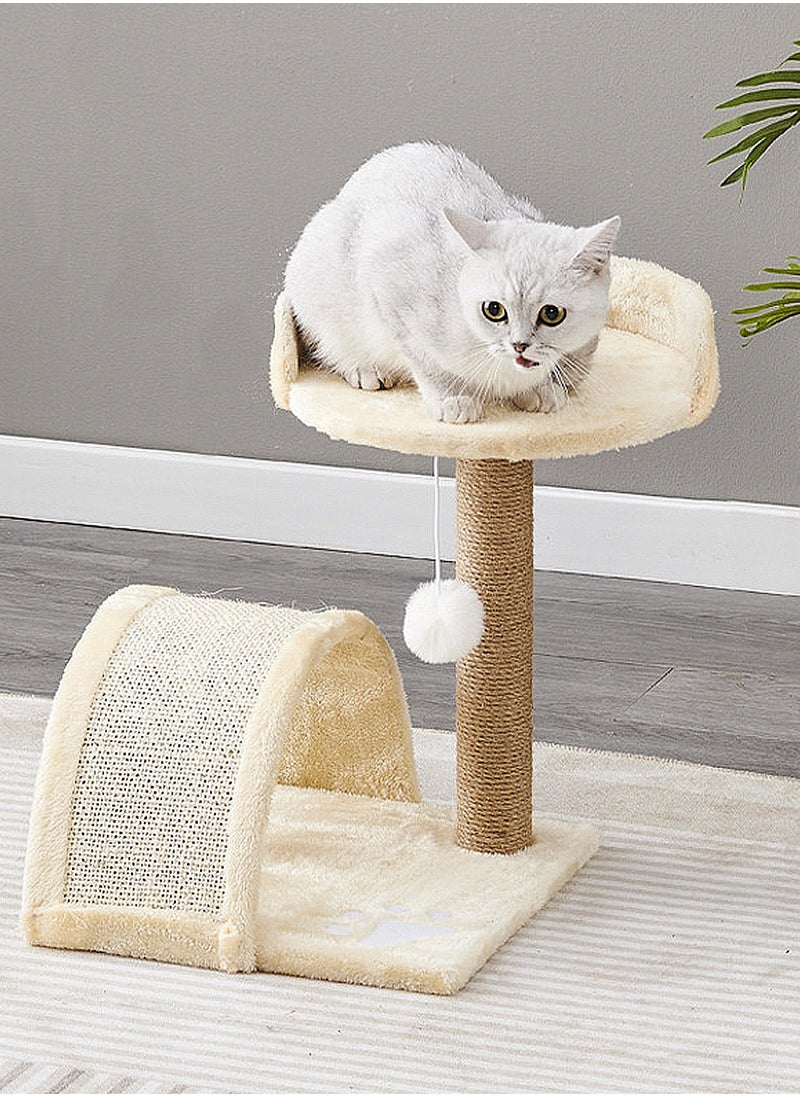 Cat Climbing Frame Toys With Cat Scratching Posts Cat Tunnel Pet Toys 35*35*45cm