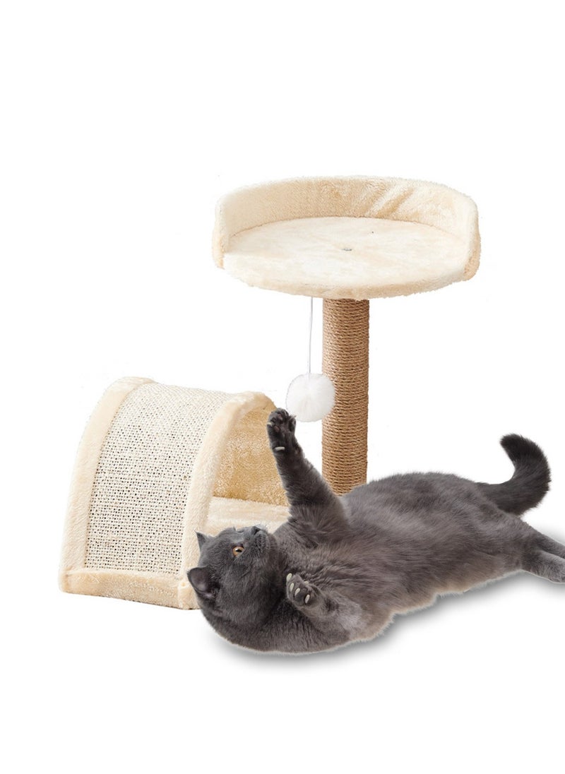 Cat Climbing Frame Toys With Cat Scratching Posts Cat Tunnel Pet Toys 35*35*45cm