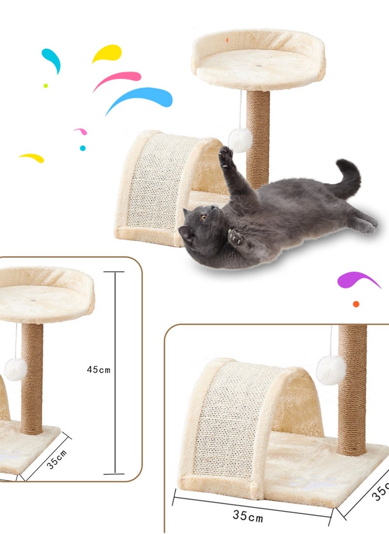Cat Climbing Frame Toys With Cat Scratching Posts Cat Tunnel Pet Toys 35*35*45cm