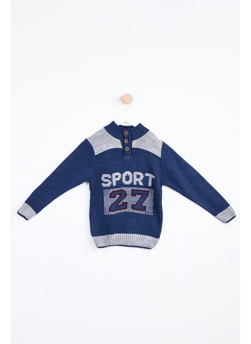 24101-INDIGO Children's Sweater