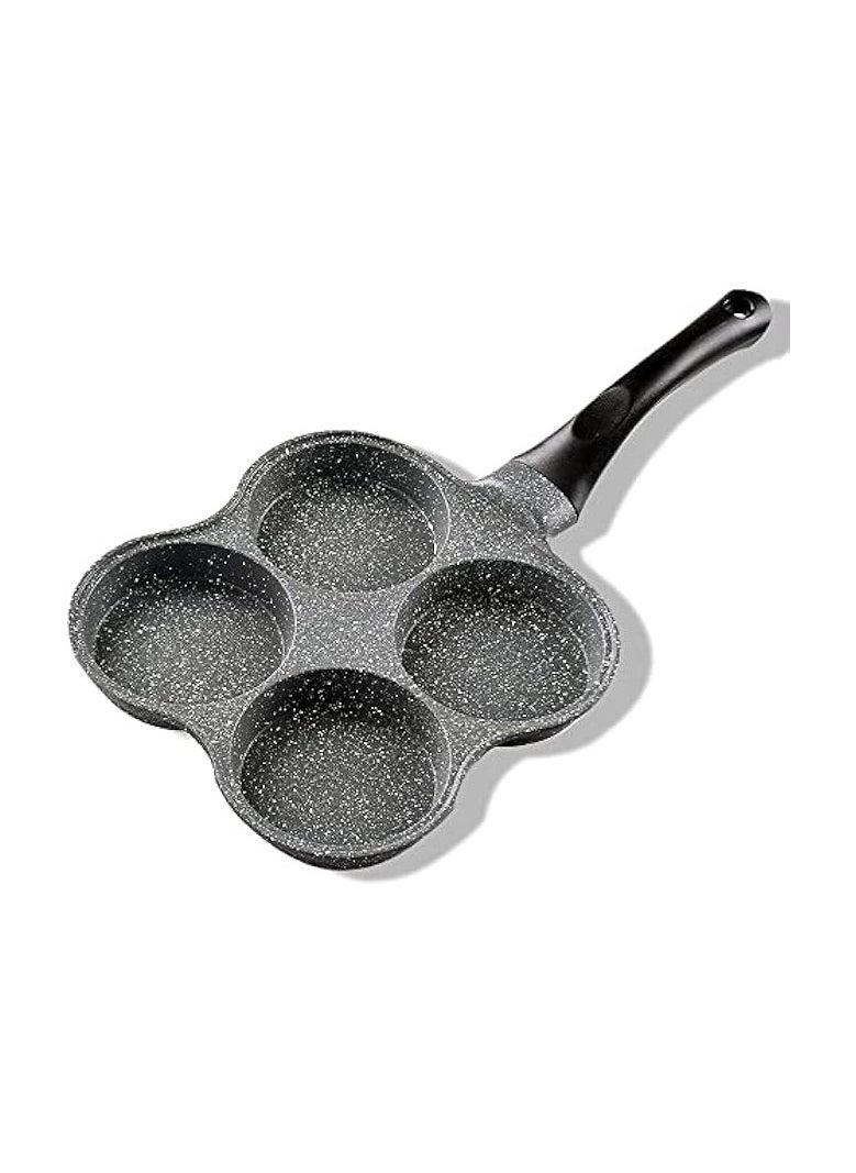 Egg Pan | 4-Cup Nonstick Egg Frying Pan, Easy Clean Egg Cooker Omelet Pan For Breakfast Swedish Pancake, Plett, Crepe Pan Gas Stove and Other Stoves Cookware