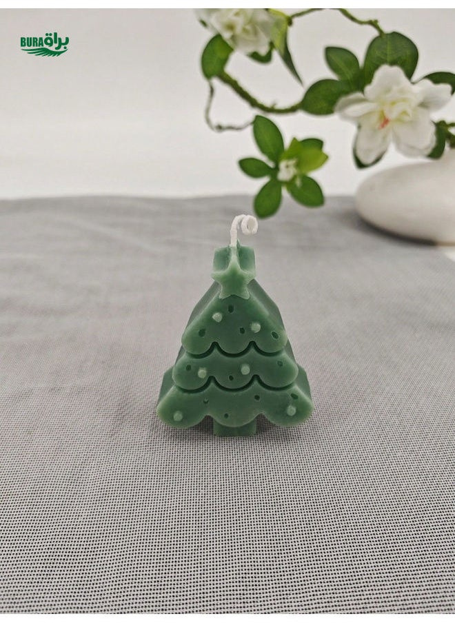 1pc Christmas Tree Candle Holder, Ins Style Creative Atmosphere Decoration For Party