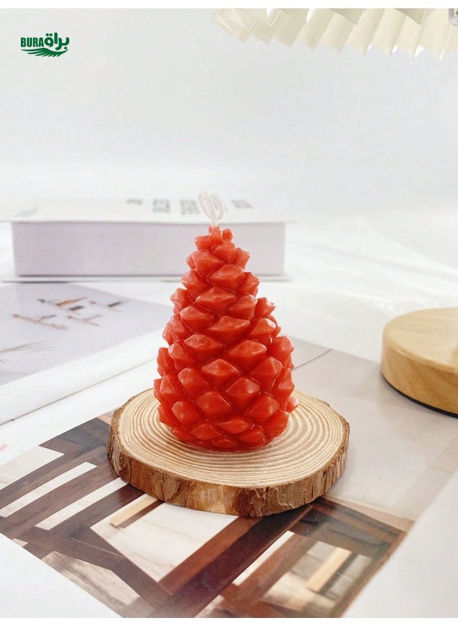 Christmas Pine Scented Candle, Creative Home Decoration Fragrance Candle Gift