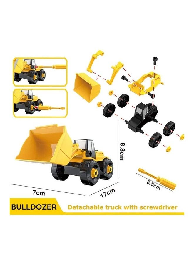 6-In-1 DIY Detachable Take-Apart Construction Vehicle Toy With Storage Box