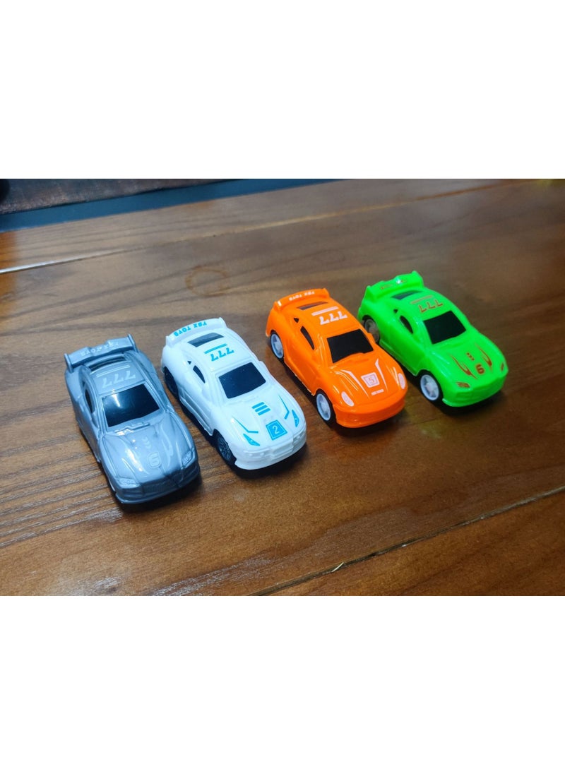 1 x 5 pcs Mini Pull-Back Toy Cars for Kids Four-color back racing