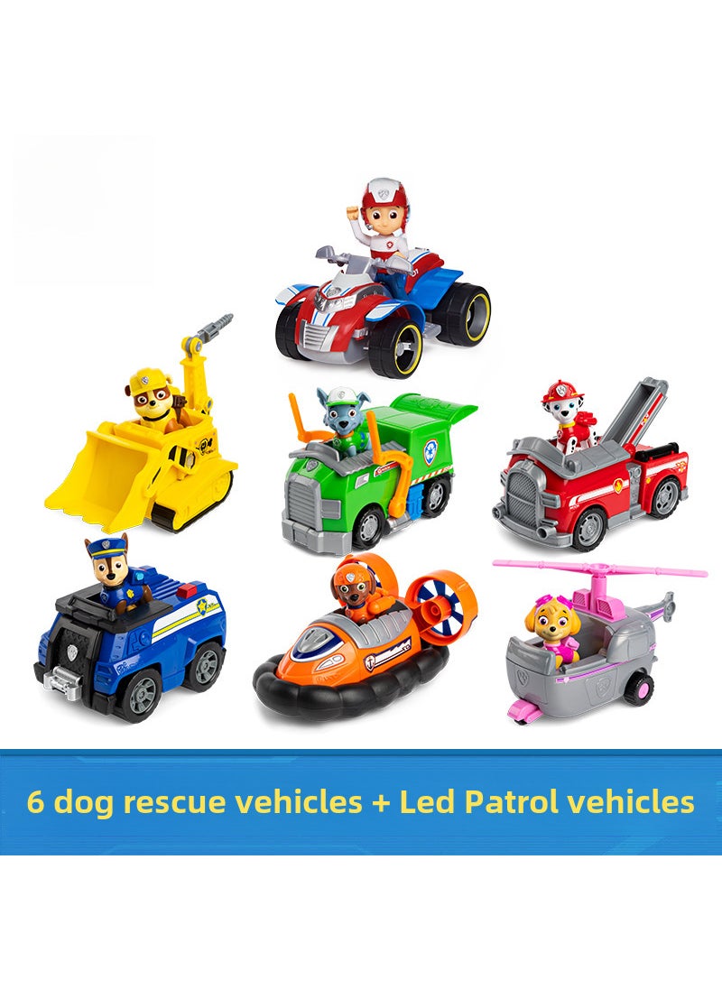 1 x 5 pcs Authentic Paw Patrol Toy Rescue Vehicle Set for Kids Standard 7-car set 16775