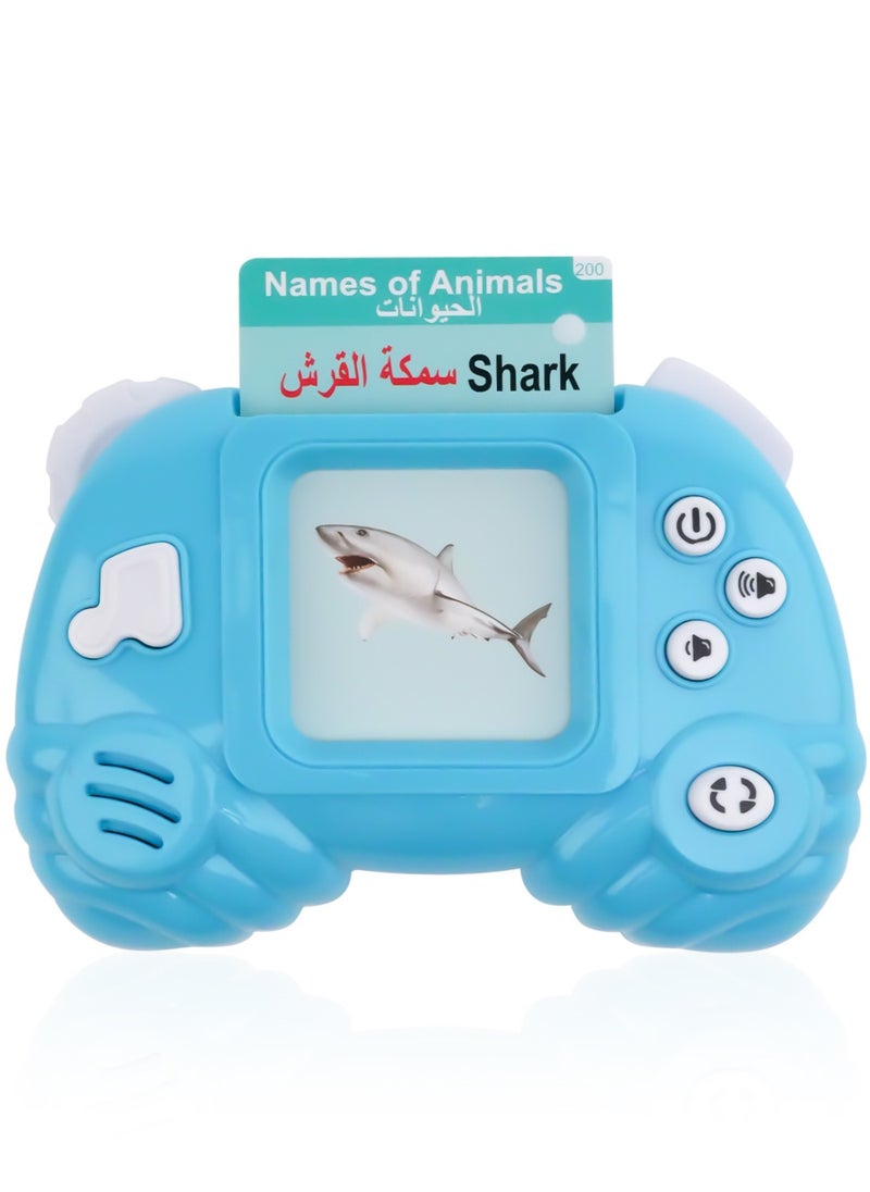 English-Arabic Flash Cards Learning Machine for Toddlers | 198 Cards, 396 Words | Educational Toy for 3-6 Year Old  Speech Therapy, Word Games, Early Education