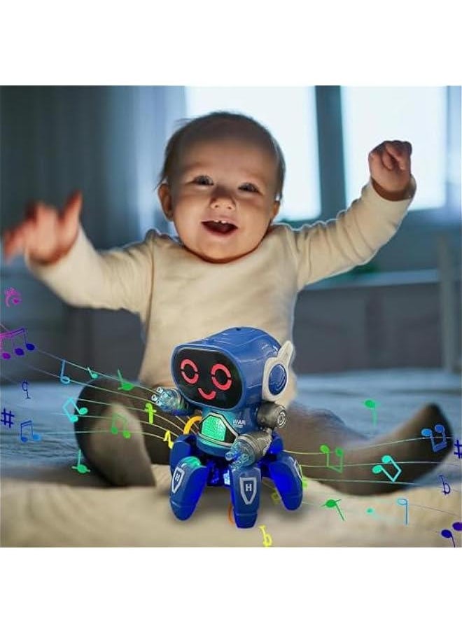 Fine Motor Skills Toy, Safe Interactive Toy, Educational Robot Toy, Kids Friendly Robot Toys, Sturdy Enough Quality and Safety for Years of Play and Collectability, Blue, WUS64UPL3EXX4P7G